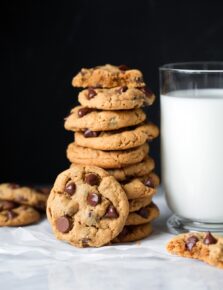 Flourless Peanut Butter Chocolate Chip Cookies