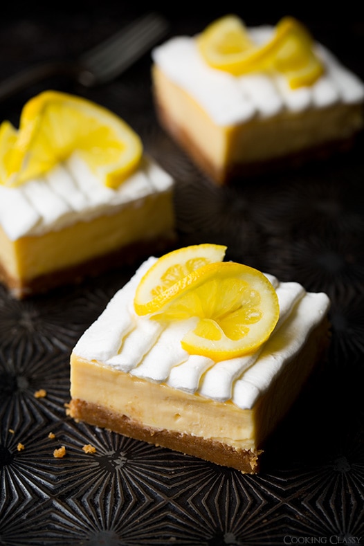 Lemon Cream Pie Bars | Easy Cooking Zone