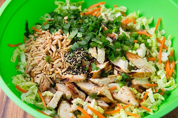 Grilled Ginger-Sesame Chicken Chopped Salad | Easy Cooking Zone