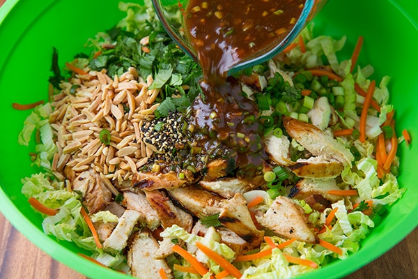 Grilled Ginger-Sesame Chicken Chopped Salad | Easy Cooking Zone