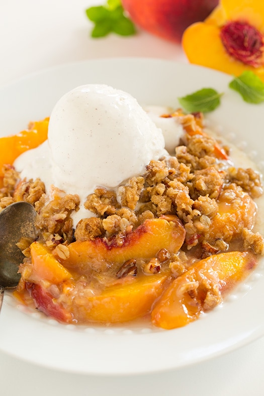 Peach Crisp (the BEST!) | Easy Cooking Zone