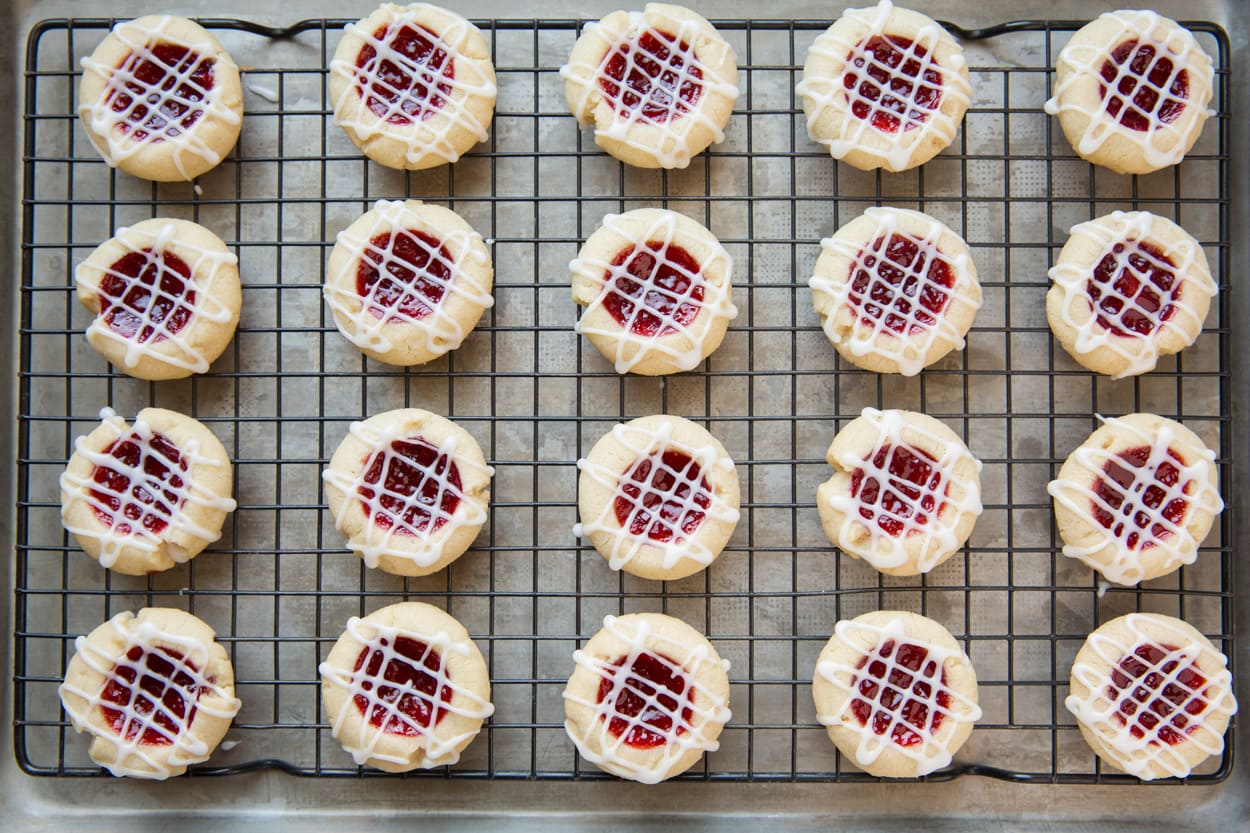 Christmas Thumbprint Cookies