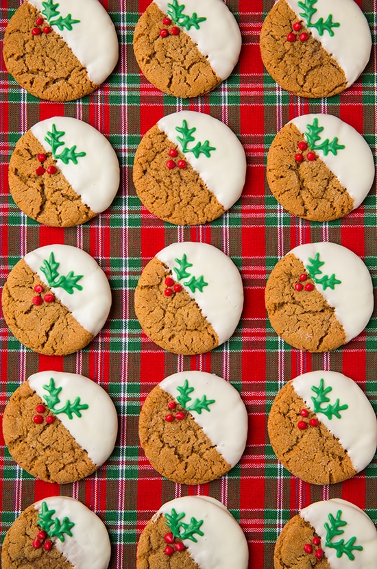 White Chocolate Dipped Ginger Cookies | Easy Cooking Zone