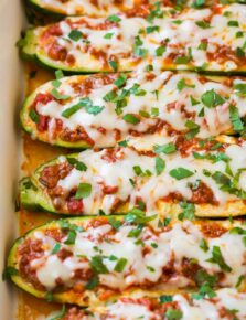 Lasagna Zucchini Boats