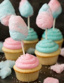 Cotton Candy Cupcakes