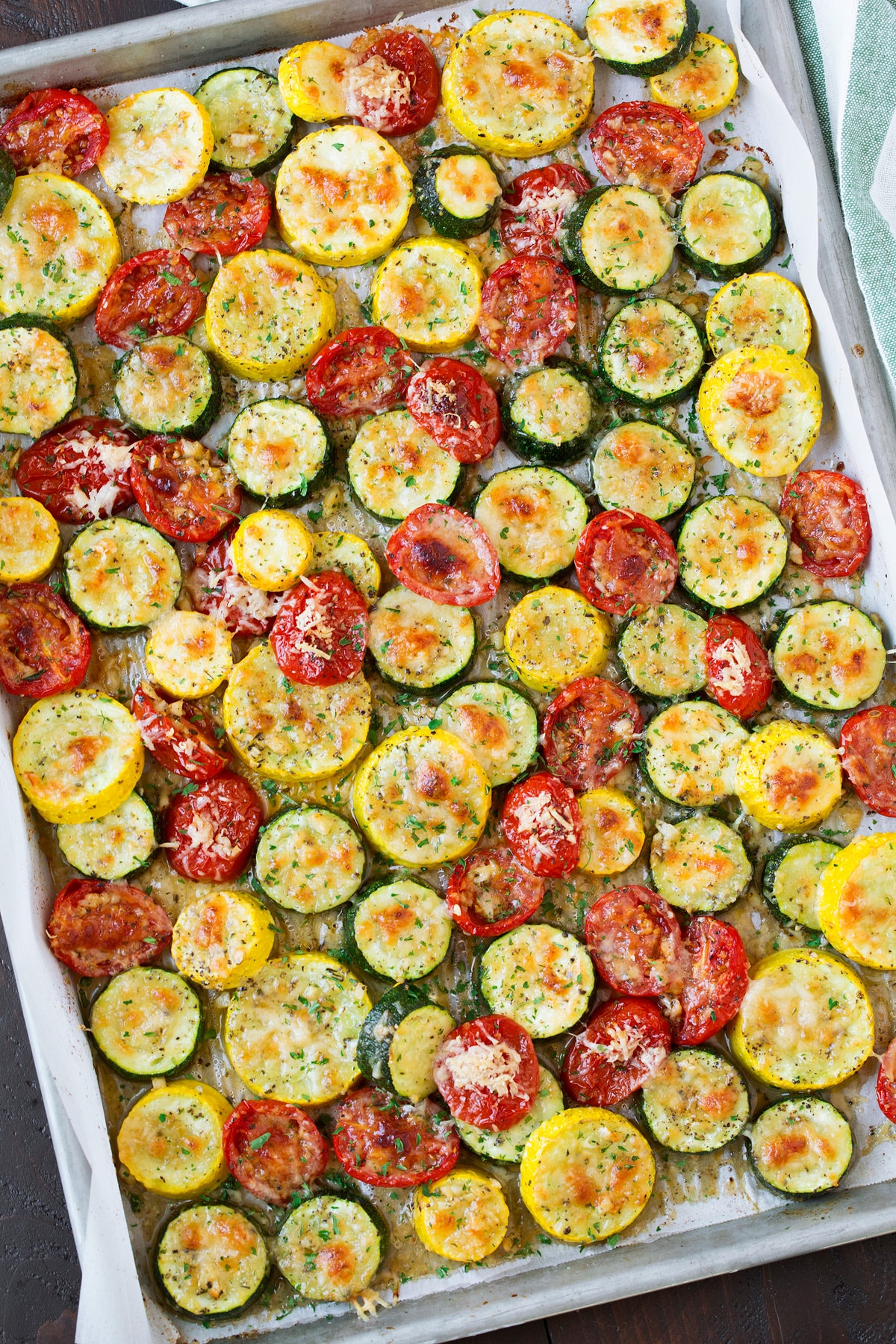 Roasted Zucchini Squash and Tomatoes