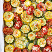 Roasted Zucchini Squash and Tomatoes