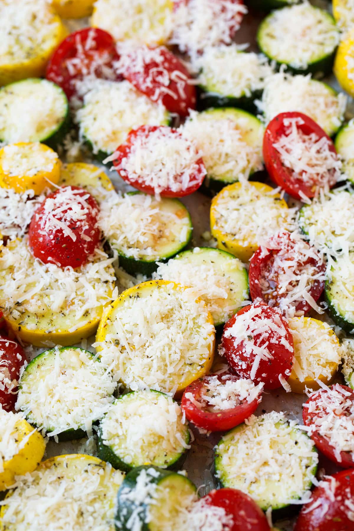 Roasted Zucchini Squash and Tomatoes