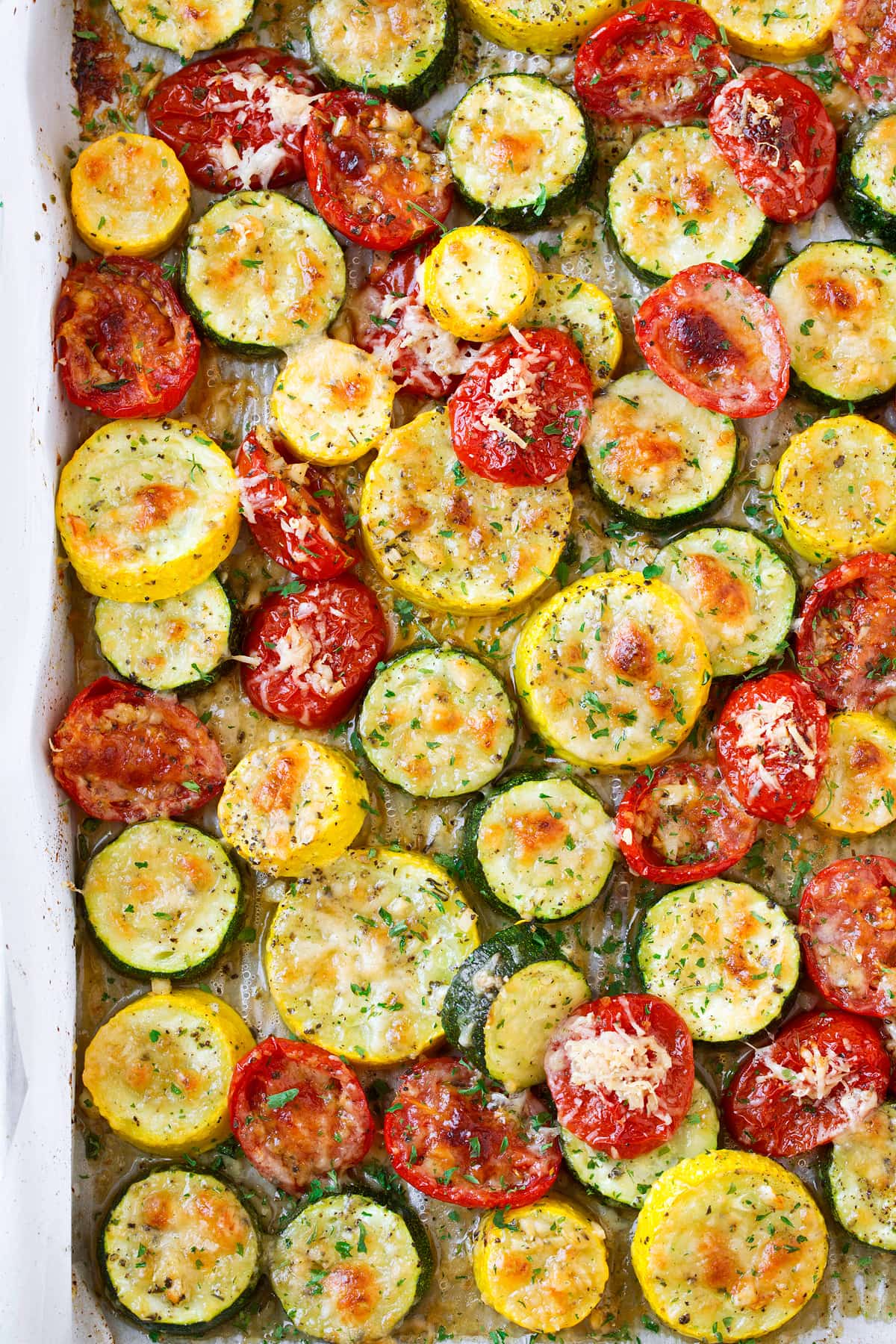 Roasted Zucchini Squash and Tomatoes