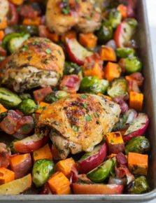 One Pan Autumn Chicken Dinner