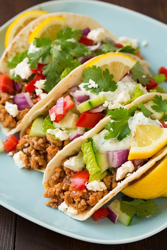 Greek Turkey Taco