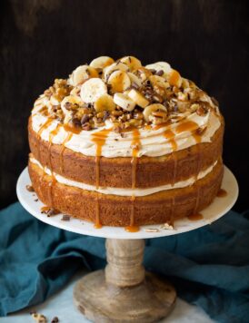 Banana Cake with Salted Caramel Frosting