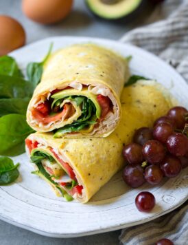 Turkey Avocado Egg Wrap