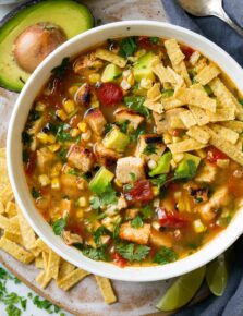 Grilled Chicken Tortilla Soup