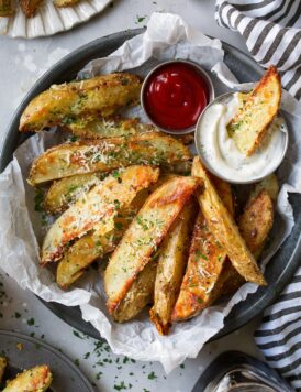 Baked Garlic Parmesan Potato Wedges