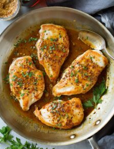 Maple Mustard Skillet Chicken