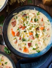 Creamy Potato Kielbasa and White Cheddar Soup