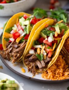 Slow Cooker Shredded Beef Tacos