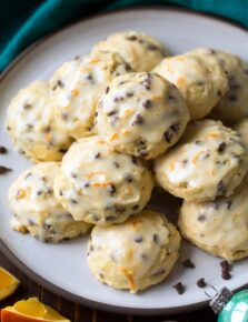 Orange Chocolate Chip Ricotta Cookies