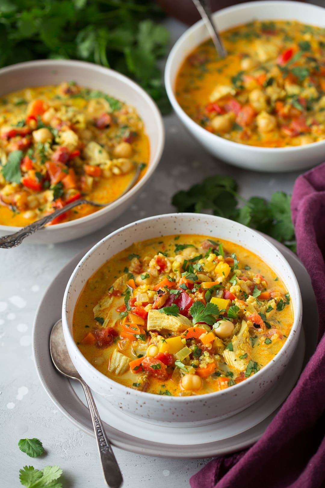 Curry Chicken and Quinoa Soup