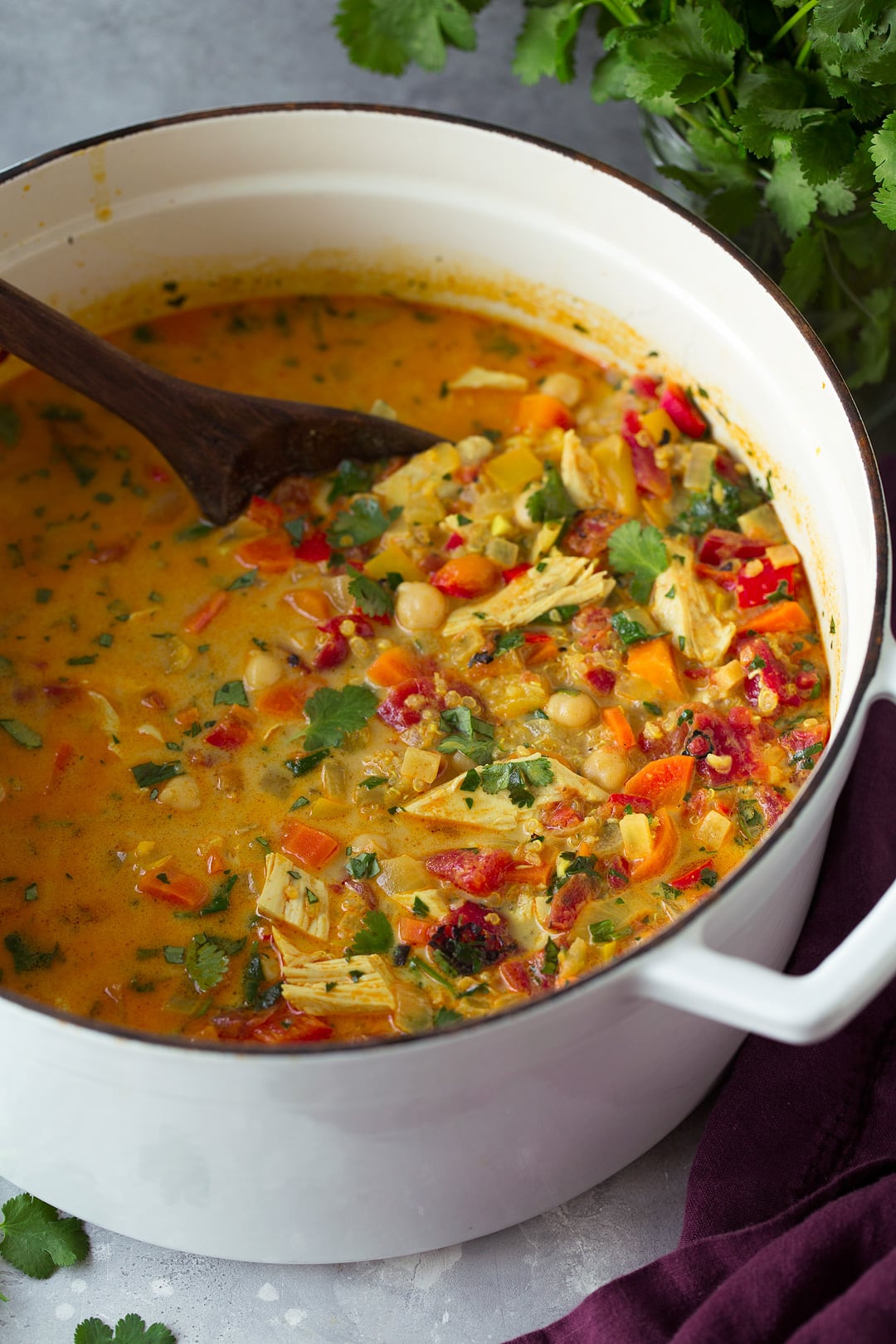 Curry Chicken and Quinoa Soup