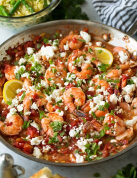 Greek Shrimp with Tomatoes and Feta