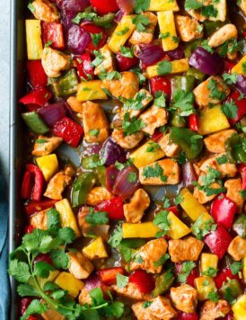 Sheet Pan Hawaiian Chicken