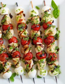 Caprese Chicken Kebabs