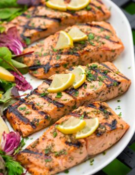 Grilled Lemon Garlic Herb Salmon