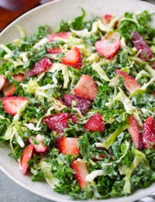 Strawberry Kale Coleslaw