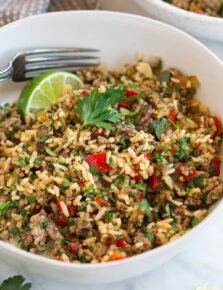 Chimichurri Beef and Rice