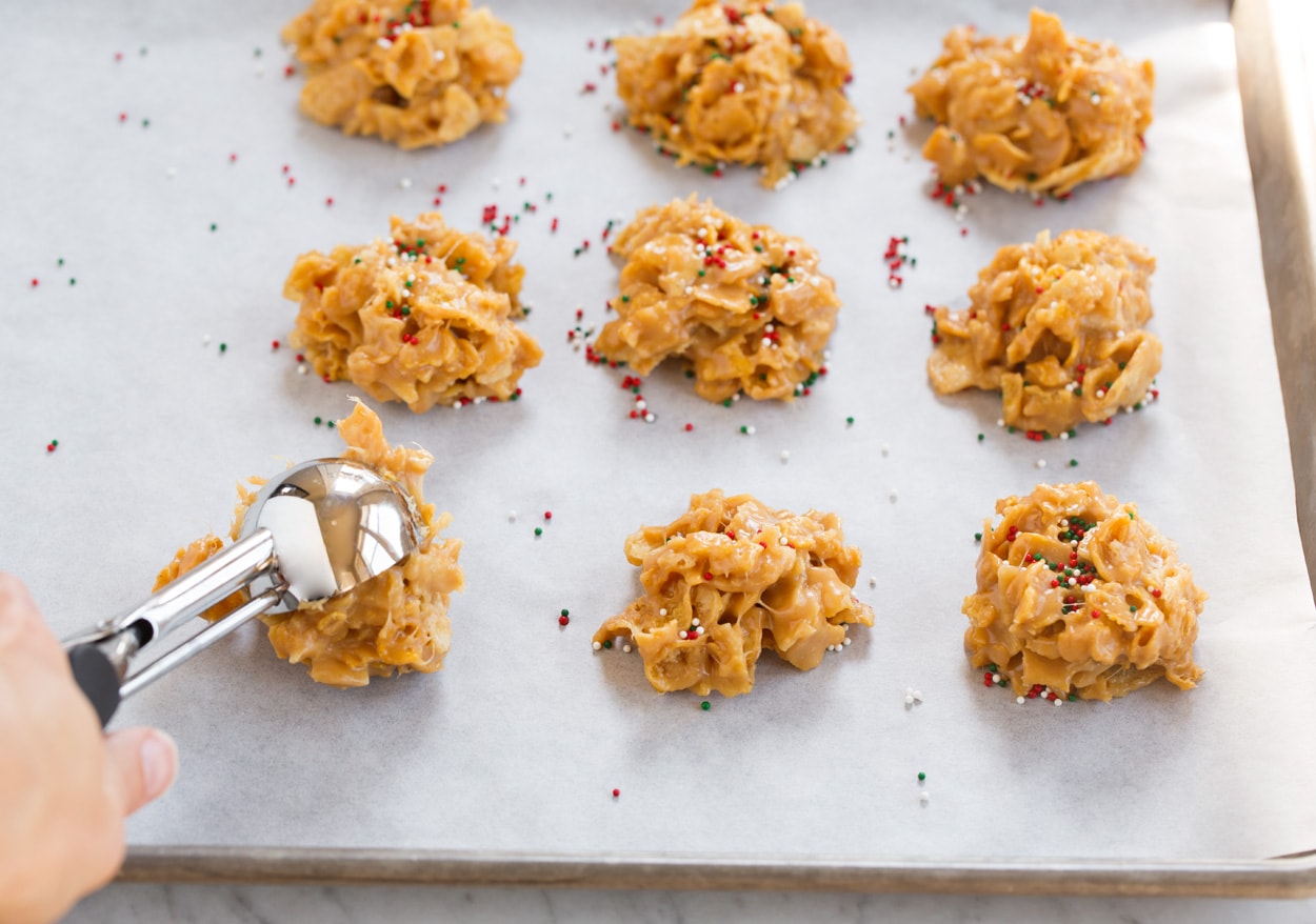 No Bake Cornflake Cookies