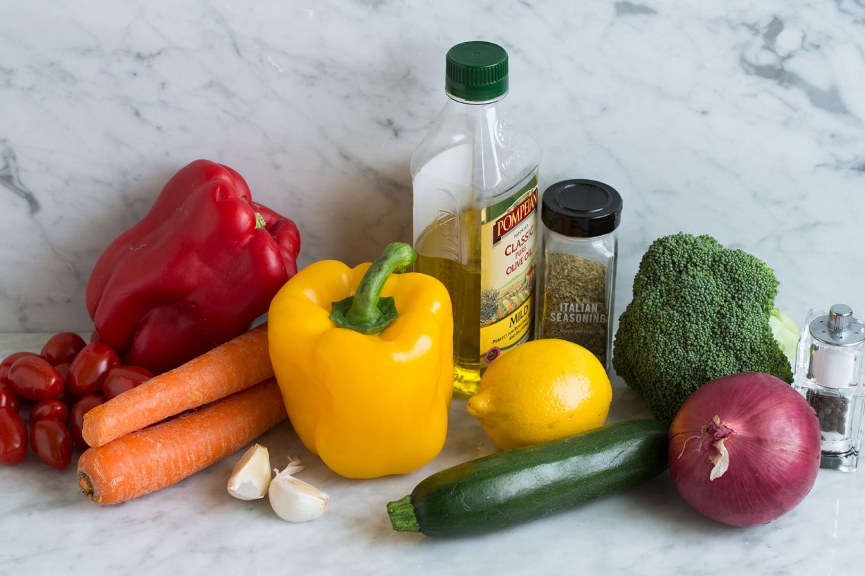 Ingredients for Roasted Vegetables