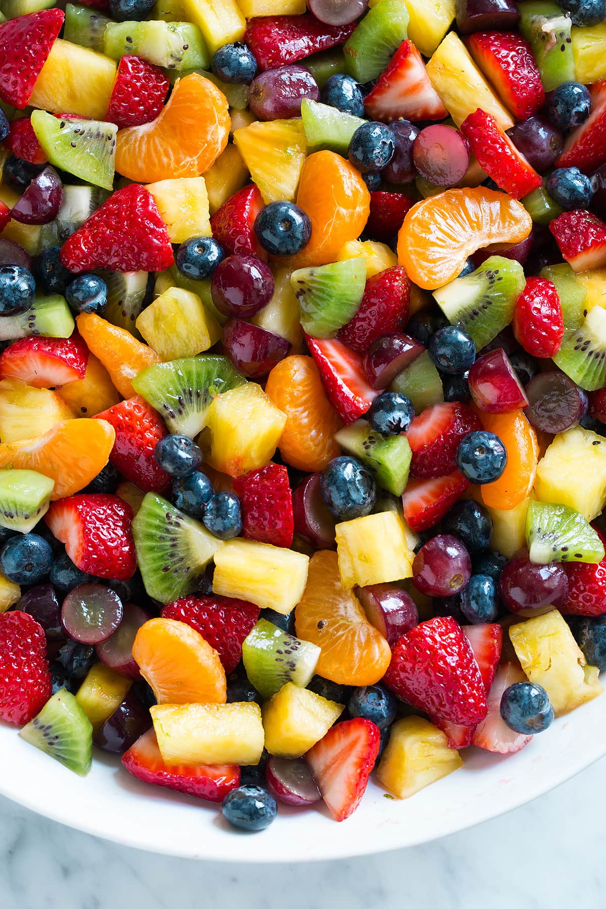 Close up image of fruit salad.