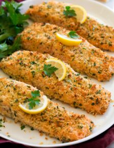 Baked Parmesan Crusted Salmon