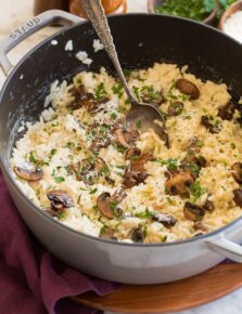 Mushroom risotto.