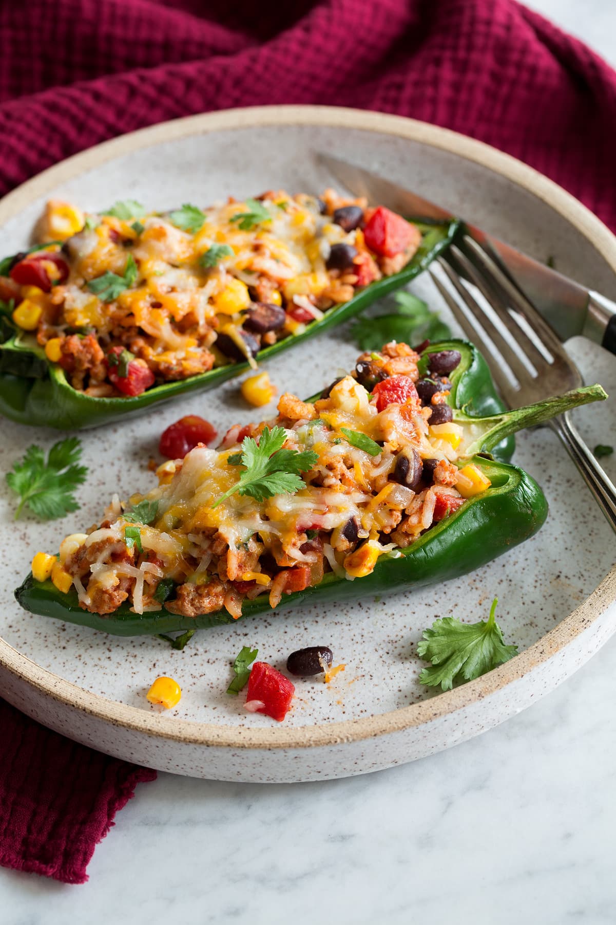 Stuffed Poblano Peppers