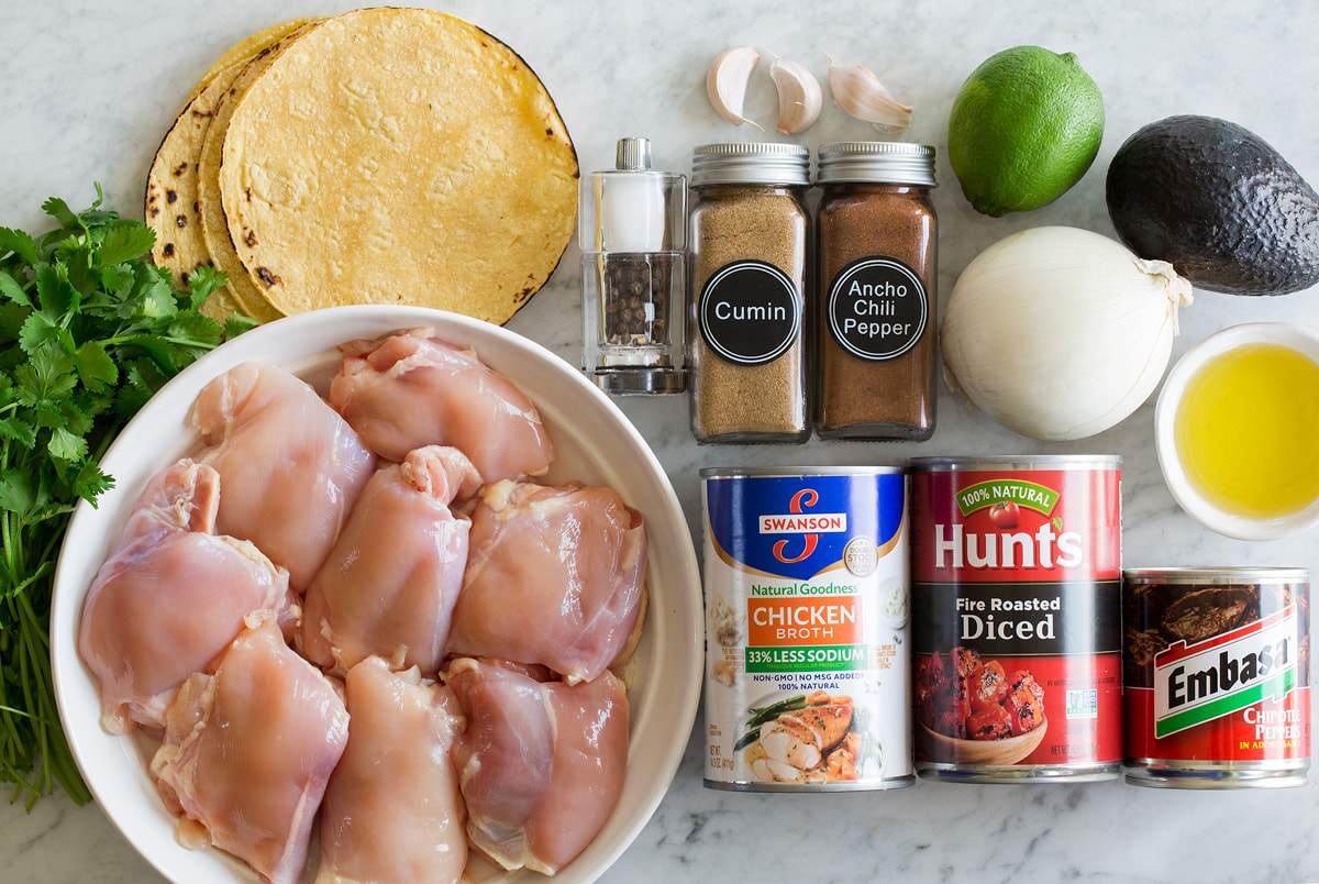 Chicken Tinga ingredients