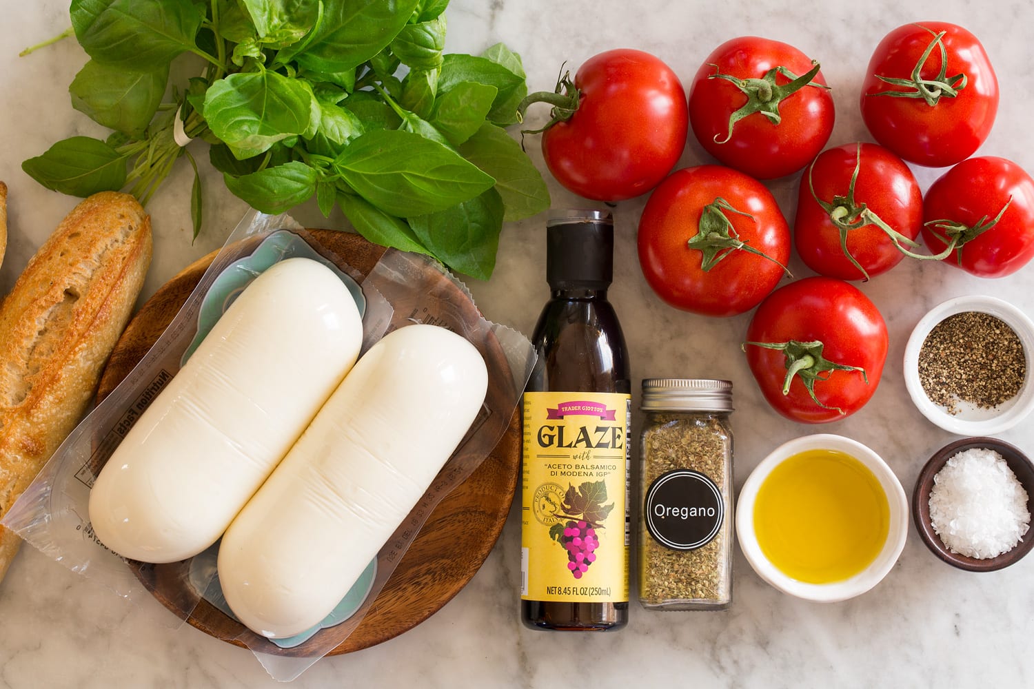 Caprese salad christmas tree ingredients